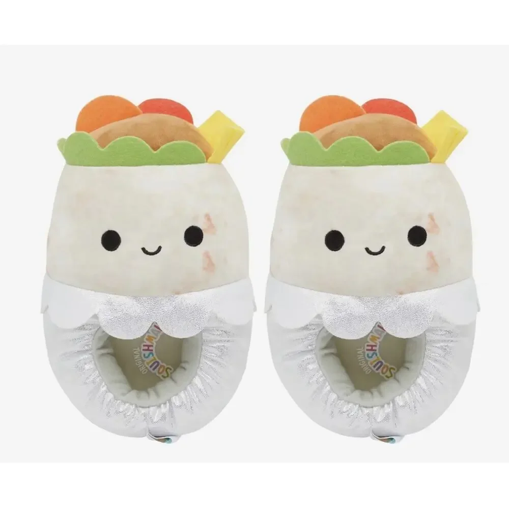 Squishmallows Kids Bernardo the Burrito Plush Slipper Girls Size 9/10